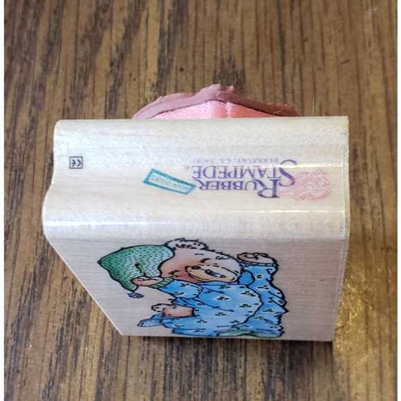 Rubber Stampede Bedtime Bear A781D Rubber Stamp Wood - Picture 4 of 7